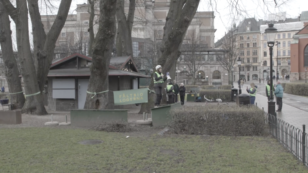 Fältbiologerna demonstration i kungsträdgården mars 2020